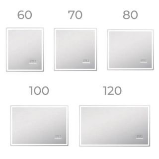 Зеркало с подсветкой Vigo Geometry Media voice 046 70 см